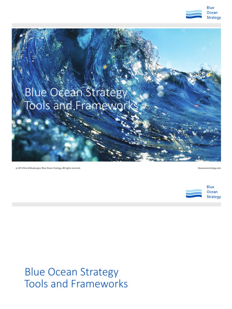 Blue Ocean Strategy Tools Frameworks PDF Strategic Management