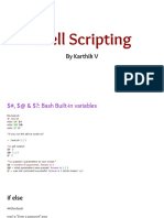 Shell Scripting: by Karthik V