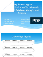 Query Processing and Query Optimization Techniques in Relational Database Management System