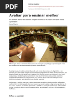 Avaliar Para Ensinar Melhor