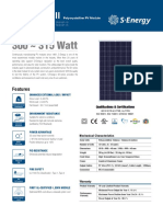 S Energy SN 72 Cell Series Solar Panel Datasheet V 01