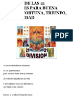 O Oración de Las 21 Divisiones para Buena Suerte, Fortuna, Triunfo