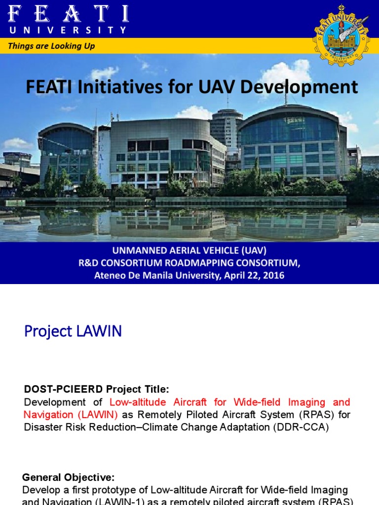 UAV Development Initiatives at FEATI | PDF | Unmanned Aerial Vehicle ...