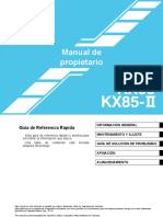 Manual de Propietario Kx85