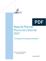 Mapa de Probeza 2007 Inei