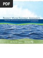 Product Water Footprint Assessments