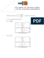 Representación Gráfica de Funciones Explícitas Partiendo de Las Ecuaciones Paramétricas de Una Curva