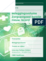 CBRE the Netherlands Trend Report Zorgvastgoed H2 2016
