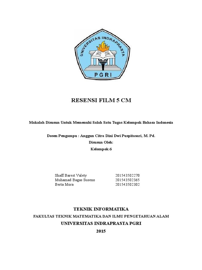 Contoh Resensi Film 5 Cm Aneka Macam Contoh