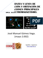 Corrientes y Leyes de Conservación y Obtención de Las Ecuaciones Principales Del Electromagnetismo.