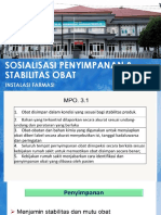 Sosialisasi Penyimpanan & Stabilitas Obat Bagi Perawat & Nakes Lainnya