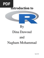 Introducation To R