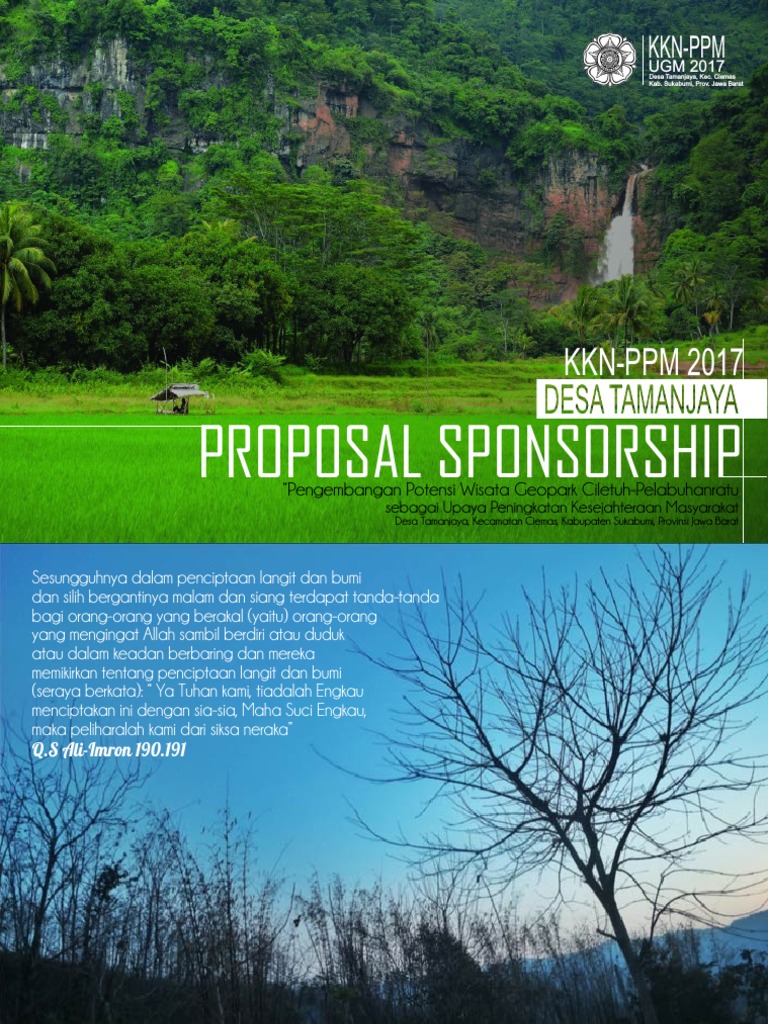 Proposal Sponsorship KKN UGM 2017 | PDF | Sains & Matematika ...