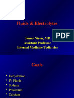 Fluids & Electrolytes: James Nixon, MD Assistant Professor Internal Medicine/Pediatrics