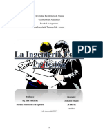 Informe Introduccion A La Ingenieria, Ingenieria Como Profesion