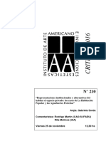 Representaciones Del Habitar Privado en La Aguafuertes Porteñas de Roberto Arlt. Sorda Gabriela