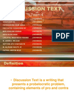 Team 4 Discussion Text