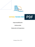 Sistema Techos Frescos - Marzo 2017