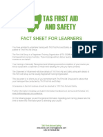 Fact Sheet For Learners