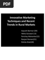 Innovative Marketing Techniques and Recent Trends in Rural