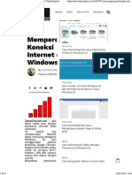 Cara Mempercepat Internet Diwindow 10