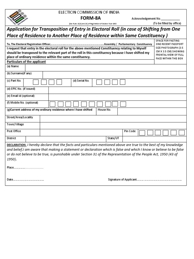 How to Complete Form 8A Online | PDF | Identity Document | Government