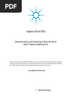 Agilent Eesof Eda: Characterization and Modeling of Bond Wires For High-Frequency Applications