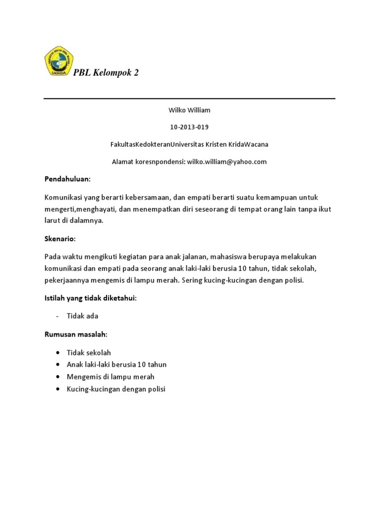 Pbl Komunikasi Dan Empati Pdf