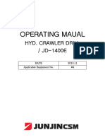 JD 1400E Operating Maunal