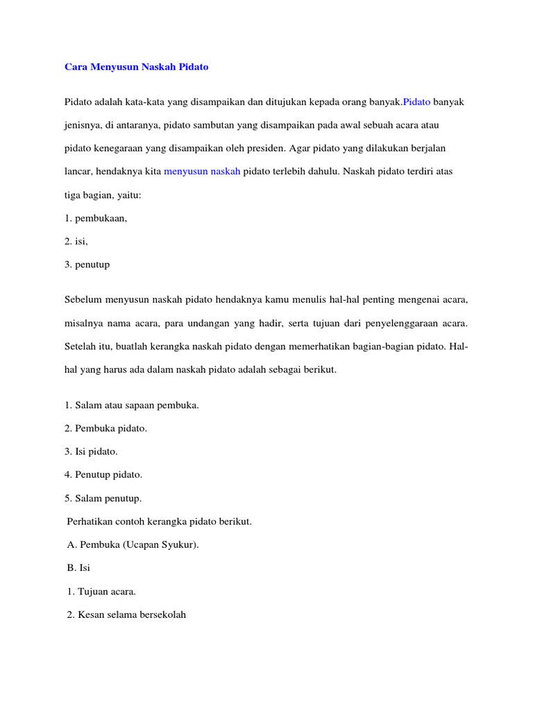 Langkah Langkah Menyusun Teks Pidato Persuasif Berbagi