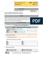 IMO Level 2 Sample Paper Class 3 PDF