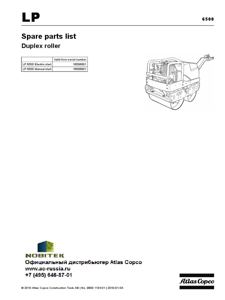 Atlas Copco Lp6500 Machines Mechanical Engineering