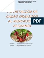 Proyecto de Exportación de Cacao