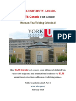 York University Canada IELTS Fraud