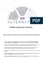 Alternativa 101 - Programske Smjernice