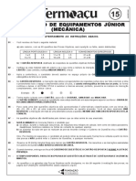 Cesgranrio 2008 Termoacu Engenheiro de Equipamento Junior Mecanica Prova PDF