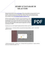 Cara Membuat Database Di Ms Access