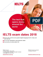 Ielts Dates 2018 Leaflet en Web Final