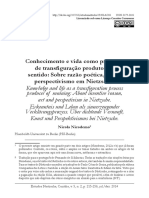 Conhecimento e Vida Como Processo de Transfiguracao