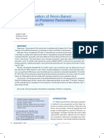 Clinical Evaluation of Resin Based Composites (1)