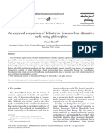 An Empirical Comparison of Default Risk Forecasts From Alternative Philosophies