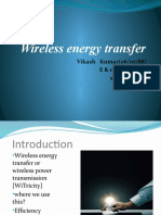 Wireless Energy Transfer: Vikash Kumar (06/07/88) E & C Department S.O.E. Cusat