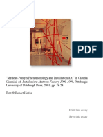 Merleau-Pontys Phenomenology PDF