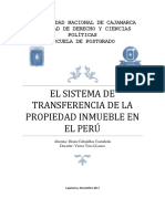 Sistema de Transferencia de Propiedad Inmueble en El Peru