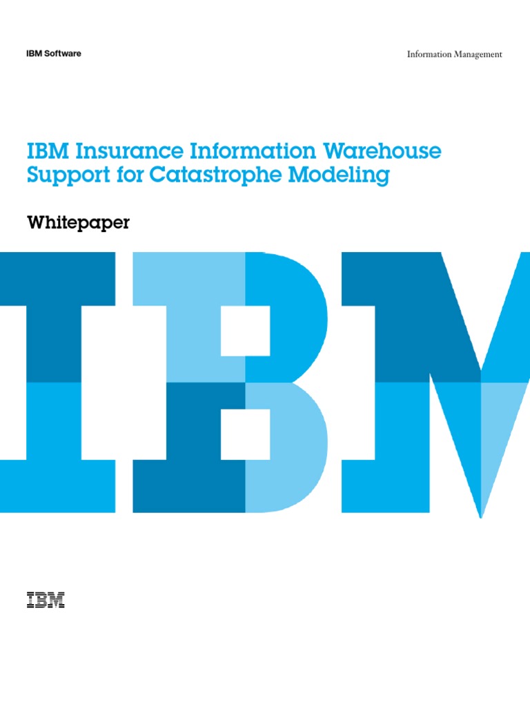 Ibm Catastrophy Modeling | PDF | Reinsurance | Insurance