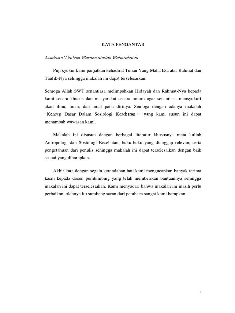 Makalah Sosiologi Kesehatan