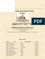 1889 Business Directory for the State of Wyoming