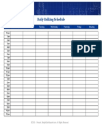 Daily Bulking Schedule PDF