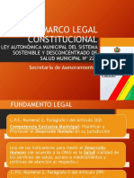 Marco Legal Constitucional Ley Municipal de Salud
