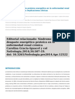 Sindrome de Degaste Energetico Proteico